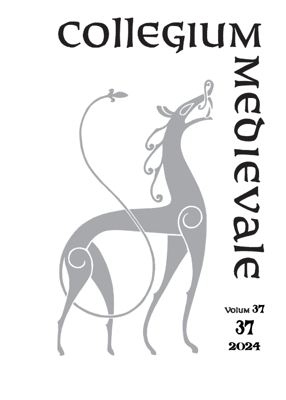 Collegium Medievale Vol. 37 Cover